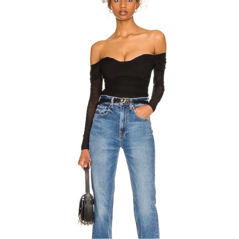 MAJORELLE Black Off-Shoulder Blouse - Picture 3 of 4